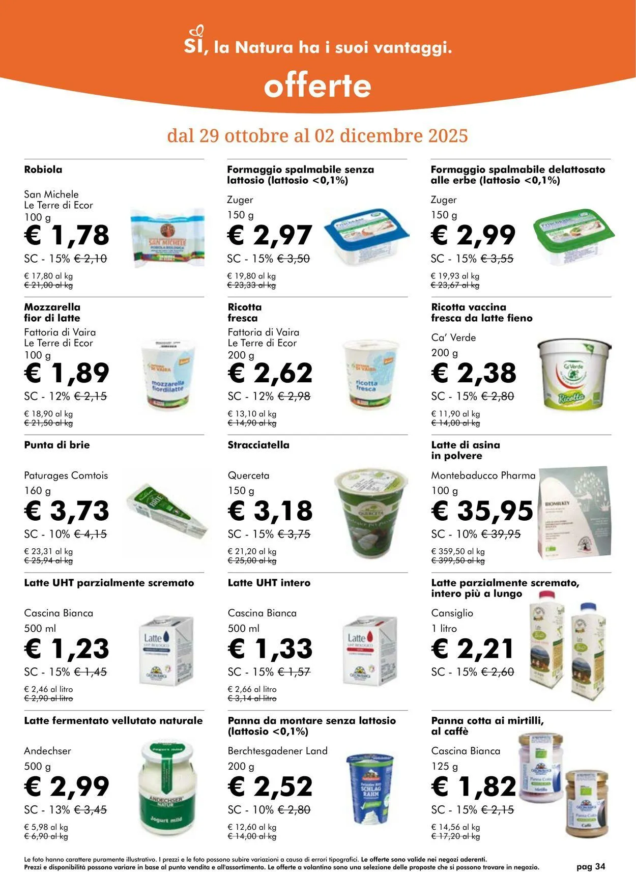 Natura Sì Volantino attuale da 1 gennaio a 15 gennaio di 2026 - Pagina del volantino 34