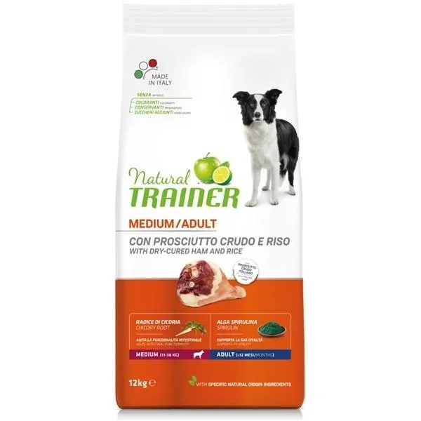 Trainer - Natural Adult Medium con Prosciutto Crudo e Riso