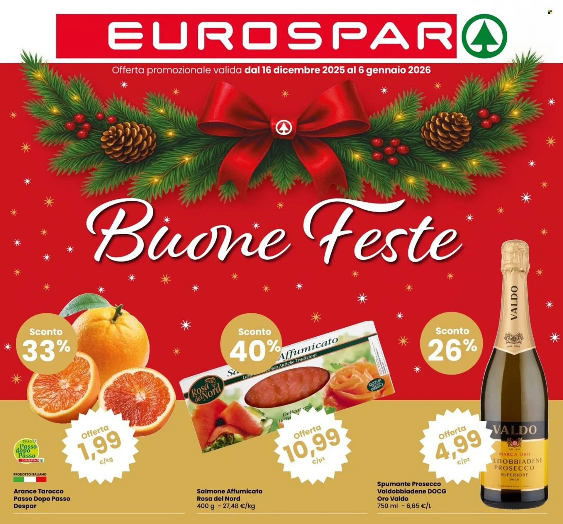 Volantino Eurospar da 16 dicembre a 6 gennaio di 2026 - Pagina del volantino 1