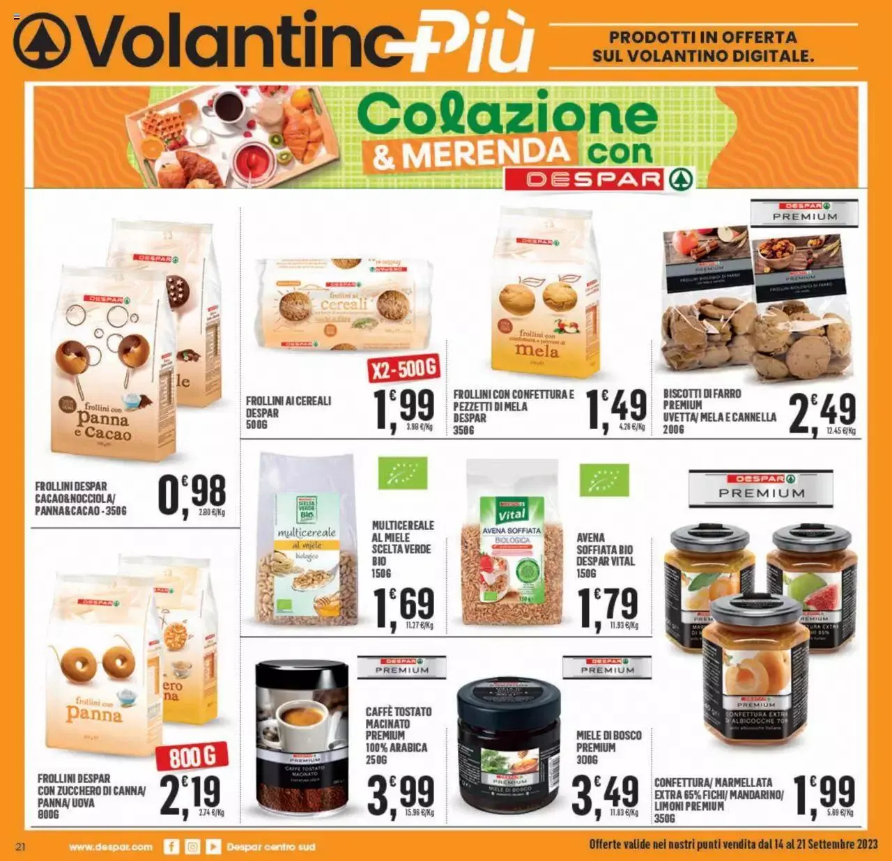 Volantino Eurospar da 14 settembre a 21 settembre di 2023 - Pagina del volantino 21