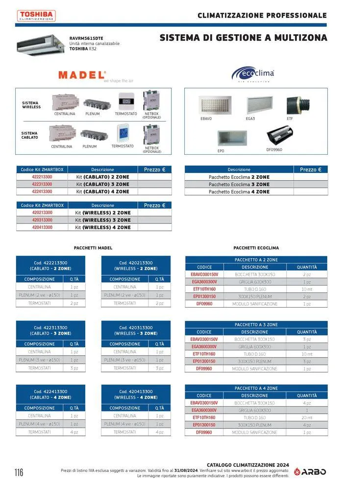 Catalogo climatizzazione 2024 da 17 maggio a 31 dicembre di 2024 - Pagina del volantino 116