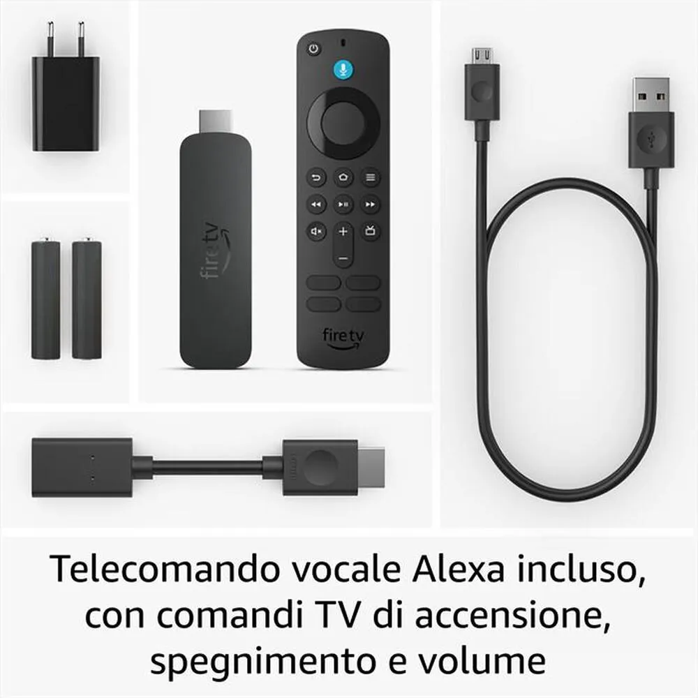 AMAZON - NUOVO FIRE TV STICK 4K (2024)-Nero