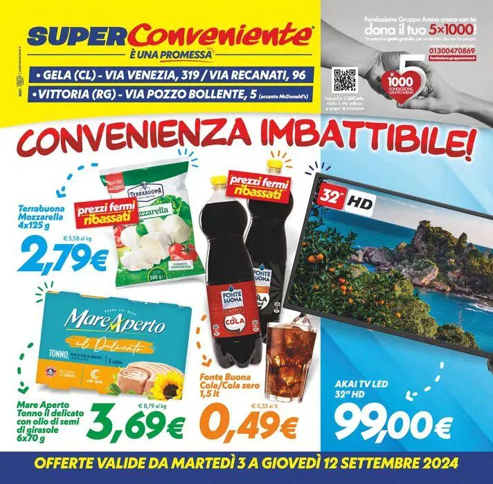 Convenienza imbattibile! da 3 settembre a 12 settembre di 2024 - Pagina del volantino 1