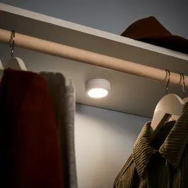 PUSHLIGHT MASPI PLASTICA BIANCO D6,5 CM LED 45LM LUCE NATURALE A BATTERIA