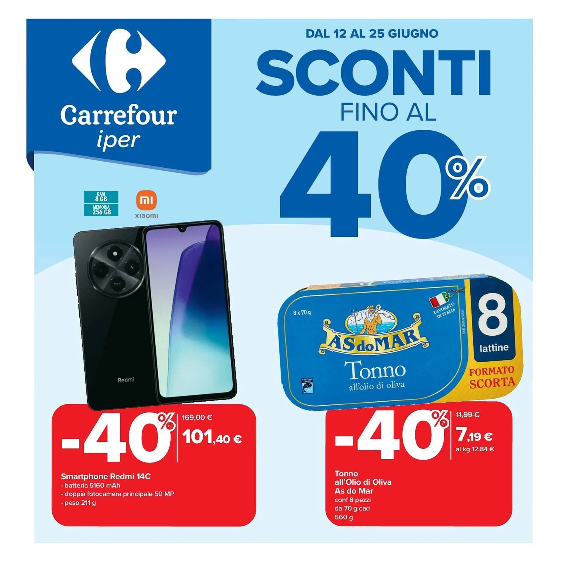 Volantino Carrefour Iper da 12 giugno a 25 giugno di 2025 - Pagina del volantino 1