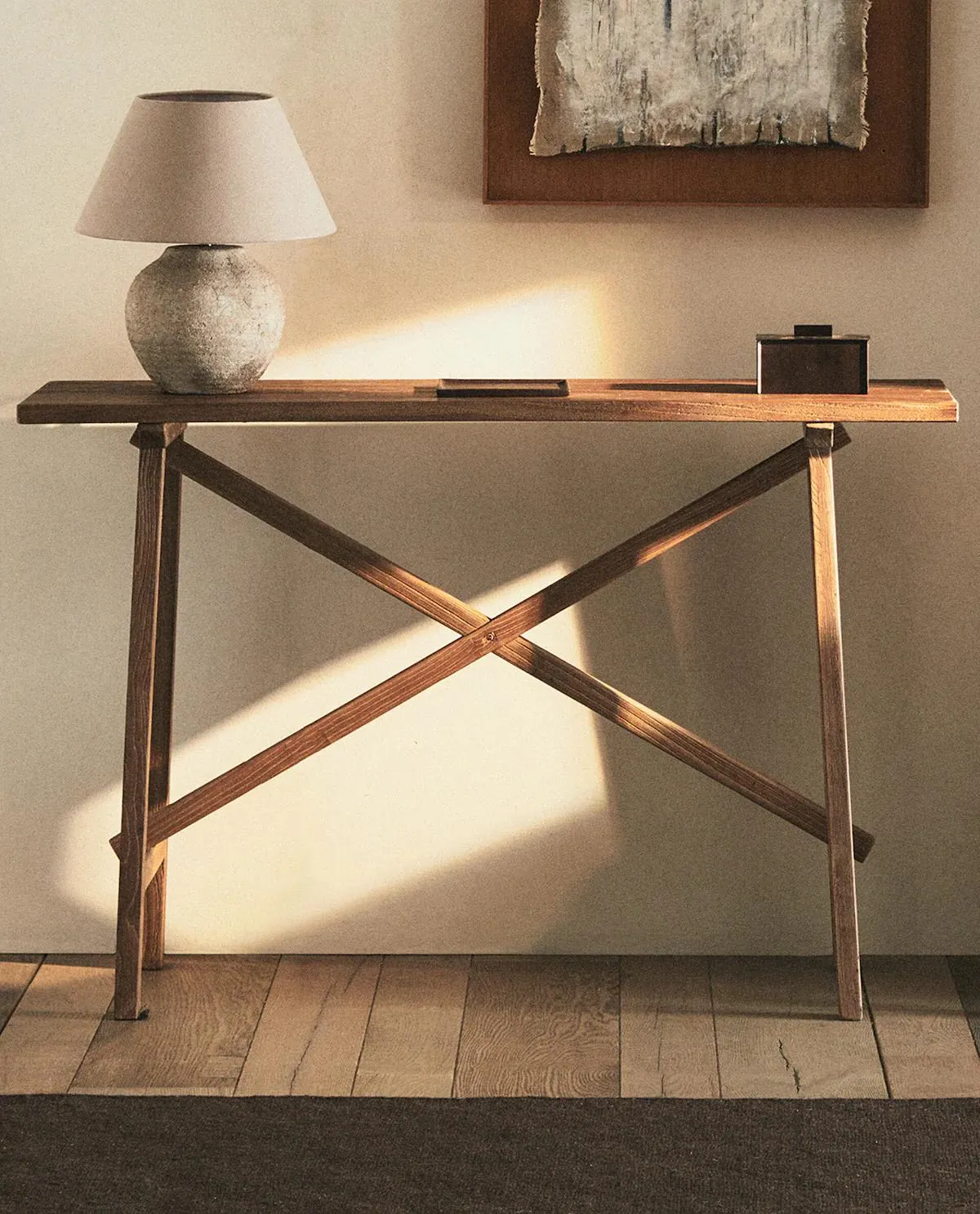 CONSOLLE IN LEGNO DI OLMO