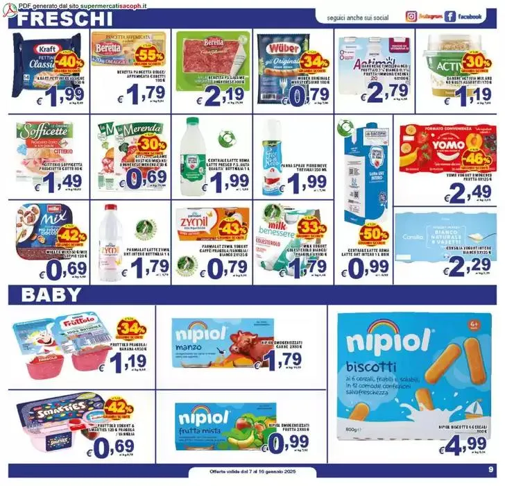Super offerte da 7 gennaio a 16 gennaio di 2025 - Pagina del volantino 9
