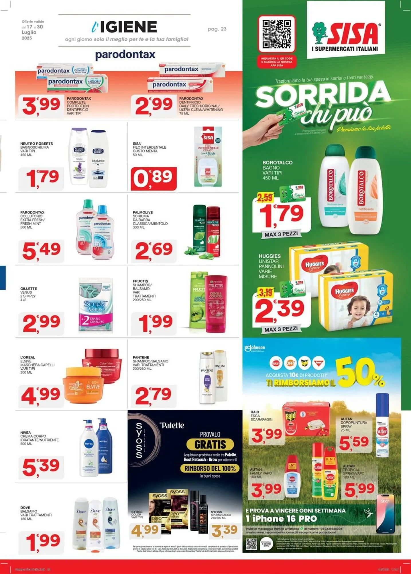 Volantino Sisa da 17 luglio a 30 luglio di 2025 - Pagina del volantino 23