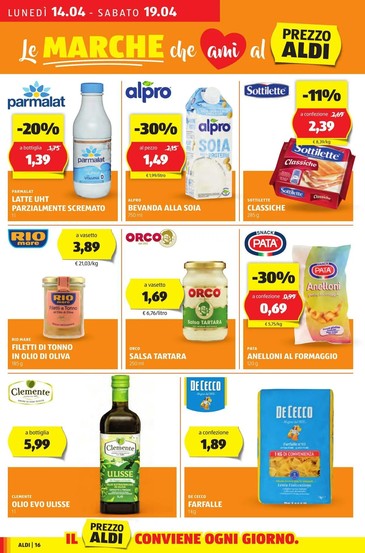 Aldi Volantino attuale da 14 aprile a 20 aprile di 2025 - Pagina del volantino 16