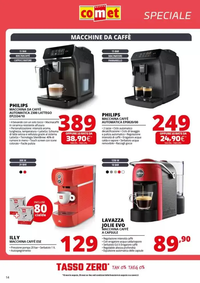 Speciale Piccoli Elettrodomestici da Comet! da 3 aprile a 16 aprile di 2025 - Pagina del volantino 14