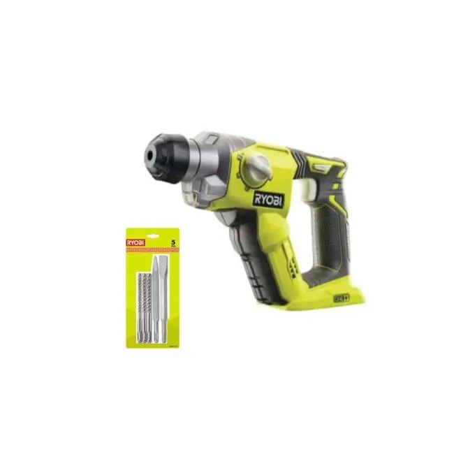 Pacchetto di trapani a percussione RYOBI 18V OnePlus RYOBI senza batteria e caricatore R18SDS-0 - Kit 3 trapani RYOBI pi