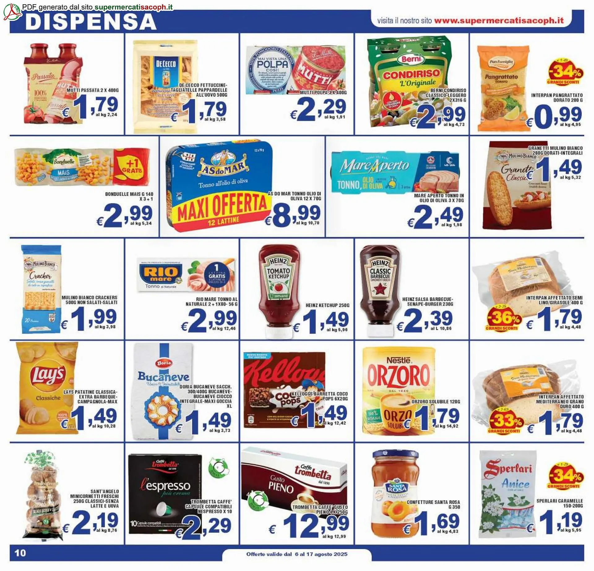 Volantino Sacoph da 6 agosto a 17 agosto di 2025 - Pagina del volantino 10