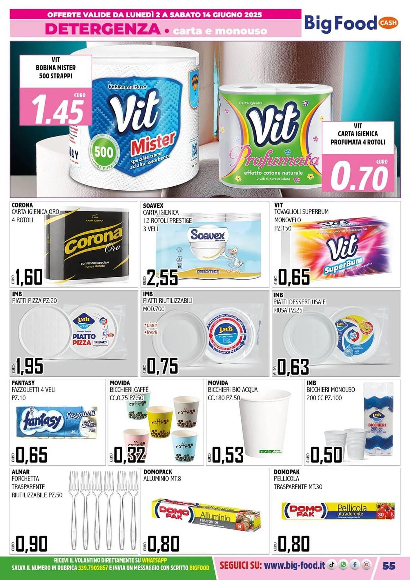 Volantino Big Food da 2 giugno a 14 giugno di 2025 - Pagina del volantino 55