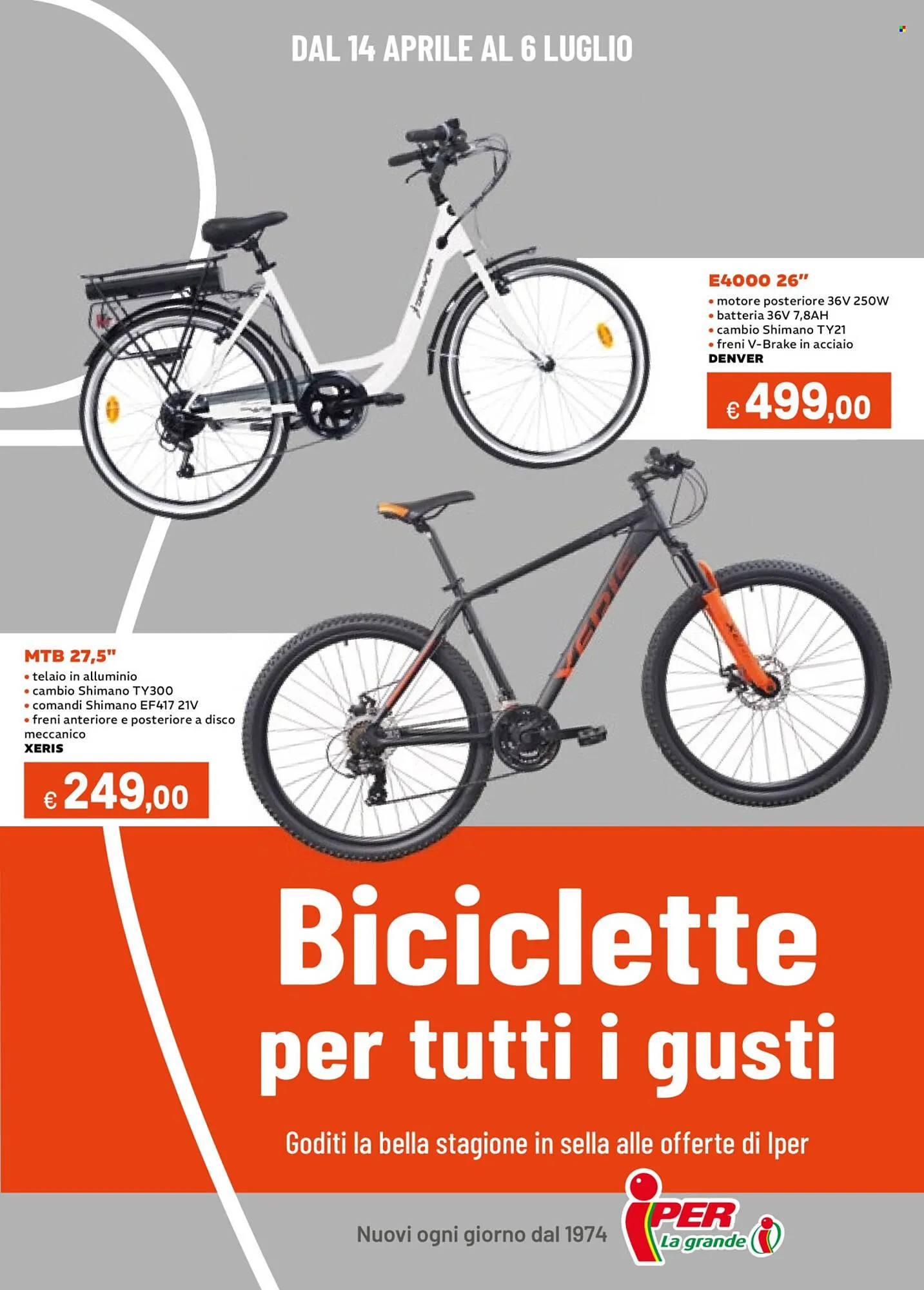 Volantino Iper La Grande da 14 aprile a 6 luglio di 2025 - Pagina del volantino 1