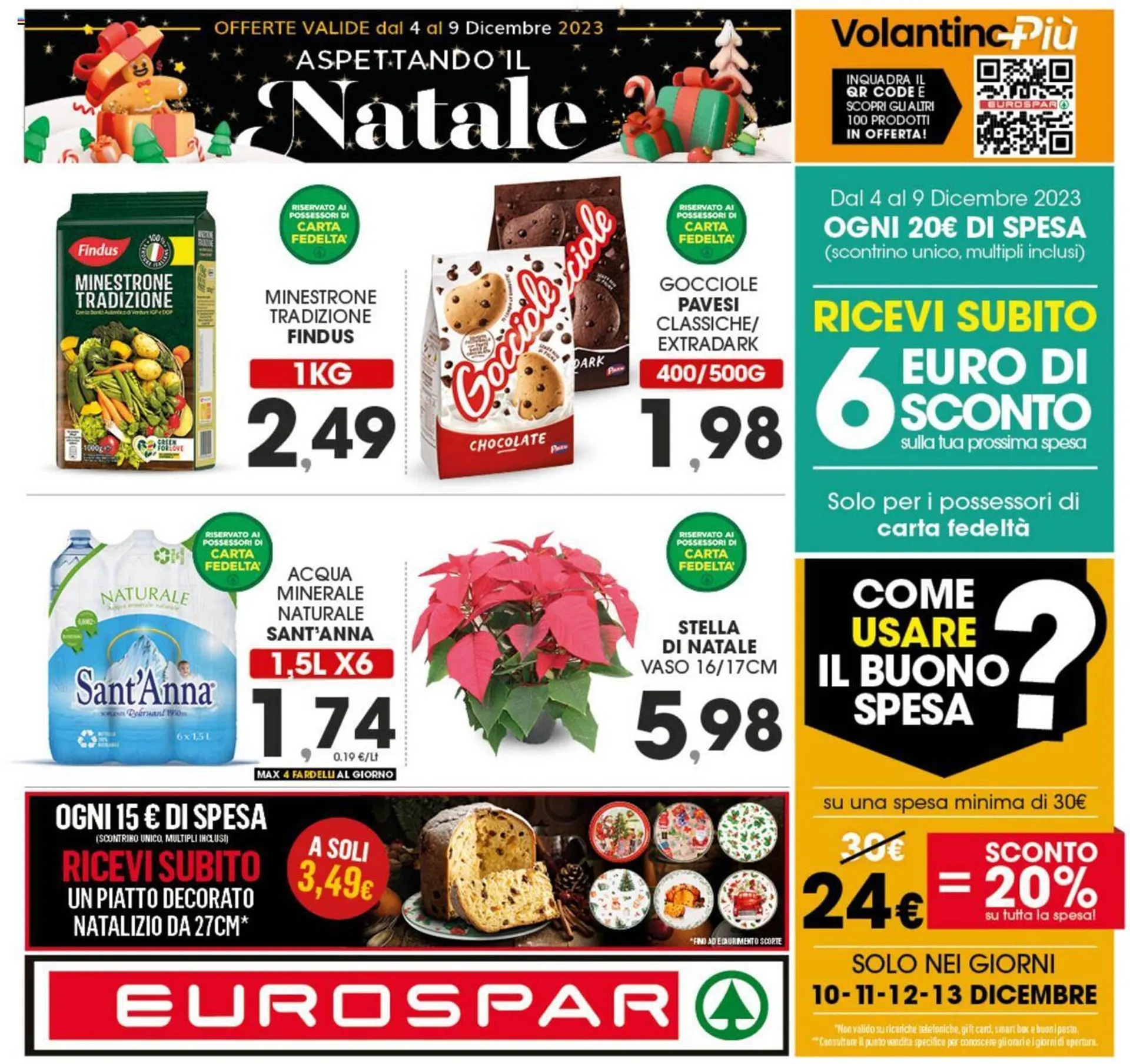 Volantino Eurospar da 4 dicembre a 9 dicembre di 2023 - Pagina del volantino 1