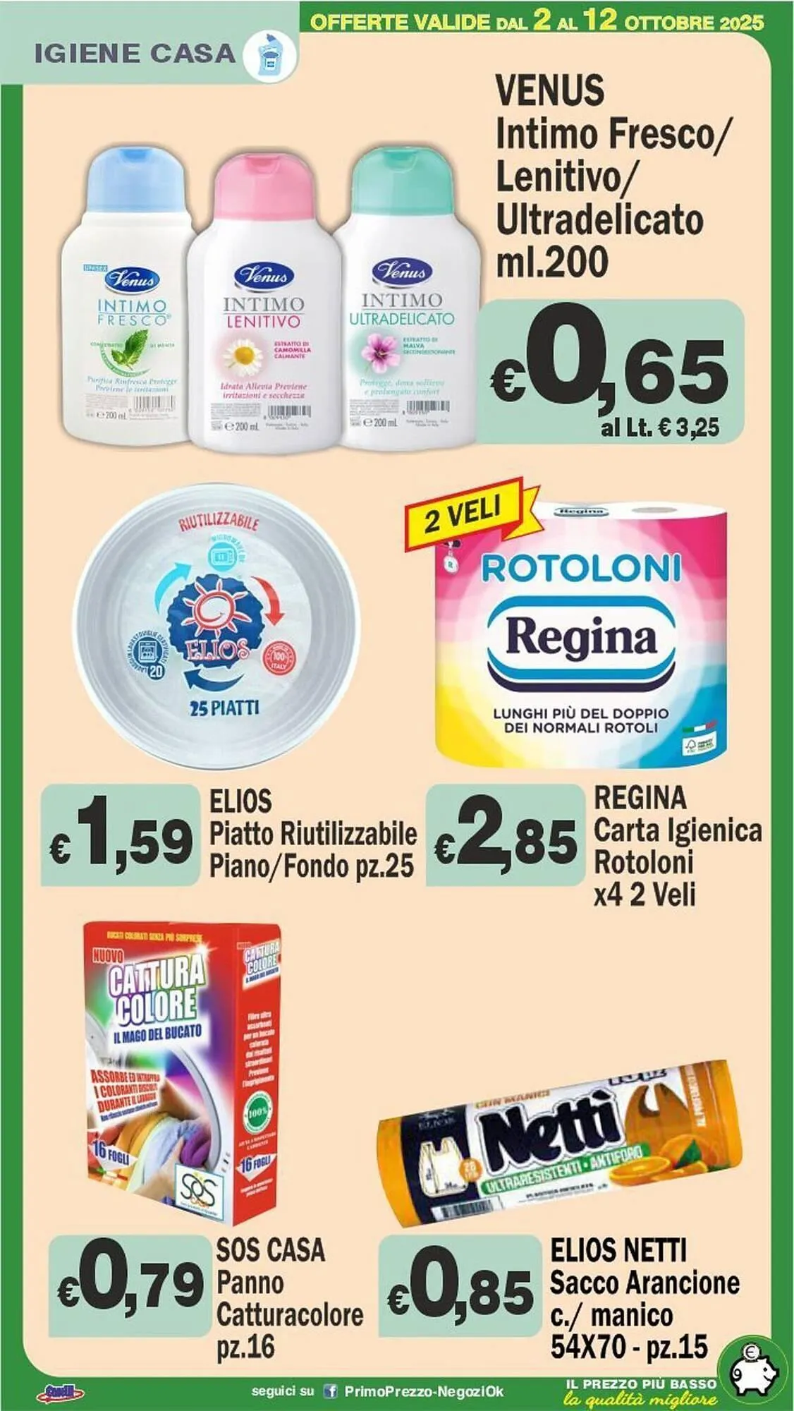 Volantino Primo Prezzo da 2 ottobre a 12 ottobre di 2025 - Pagina del volantino 20