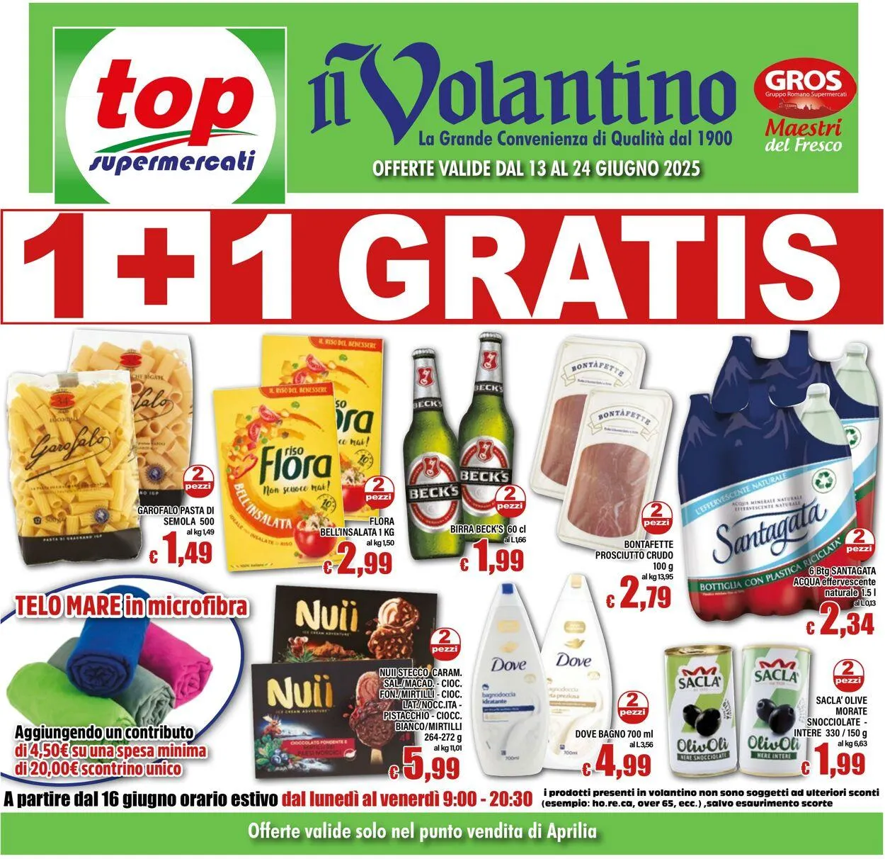 Top Supermercati Volantino attuale da 14 agosto a 28 agosto di 2025 - Pagina del volantino 1