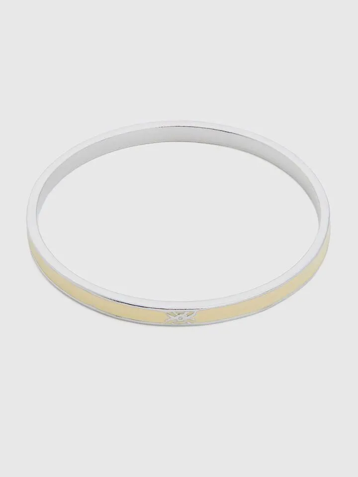 Bracciale bangle sottile giallo chiaro