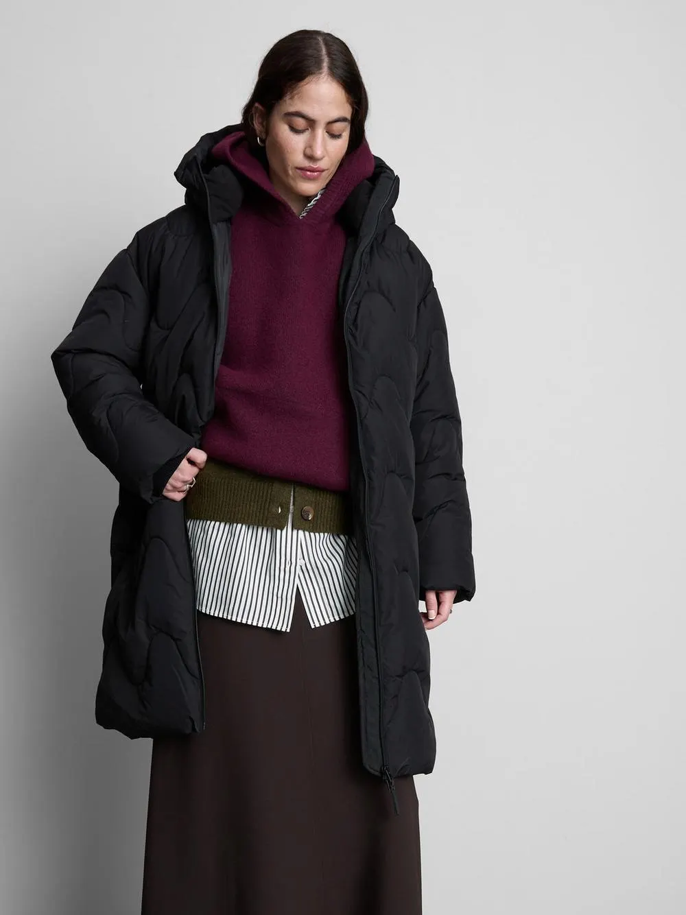 Giacca lunga trapuntata EcoMade THERMOLITE®