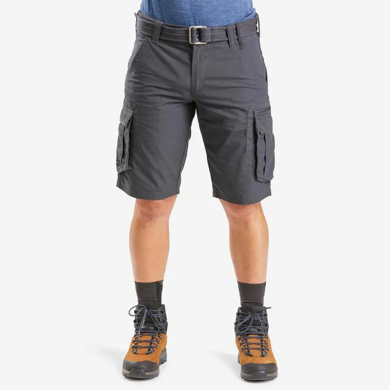 Pantaloncini trekking uomo TRAVEL100 | con cintura rimovibile