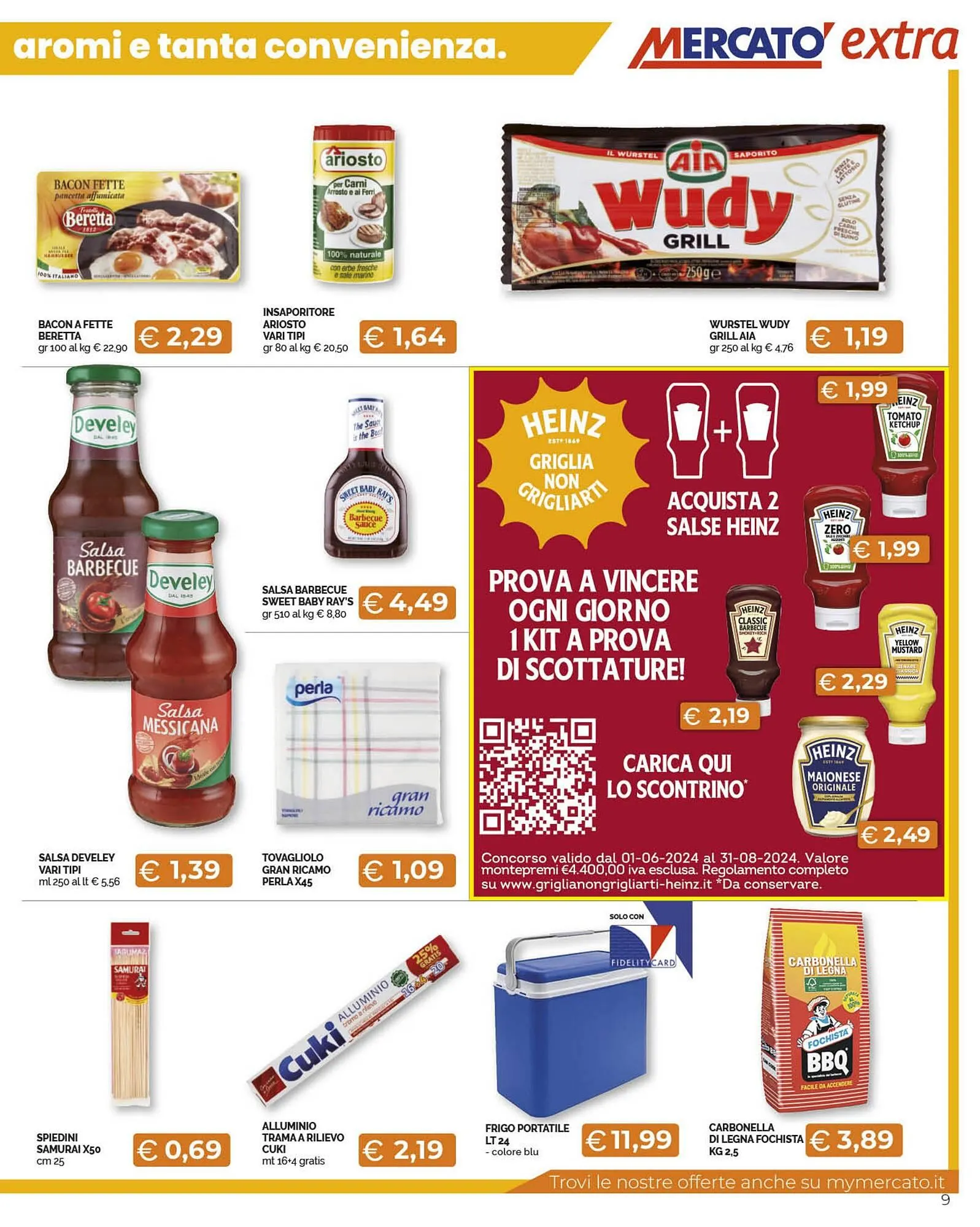 Volantino Mercatò Extra da 1 agosto a 11 agosto di 2024 - Pagina del volantino 9