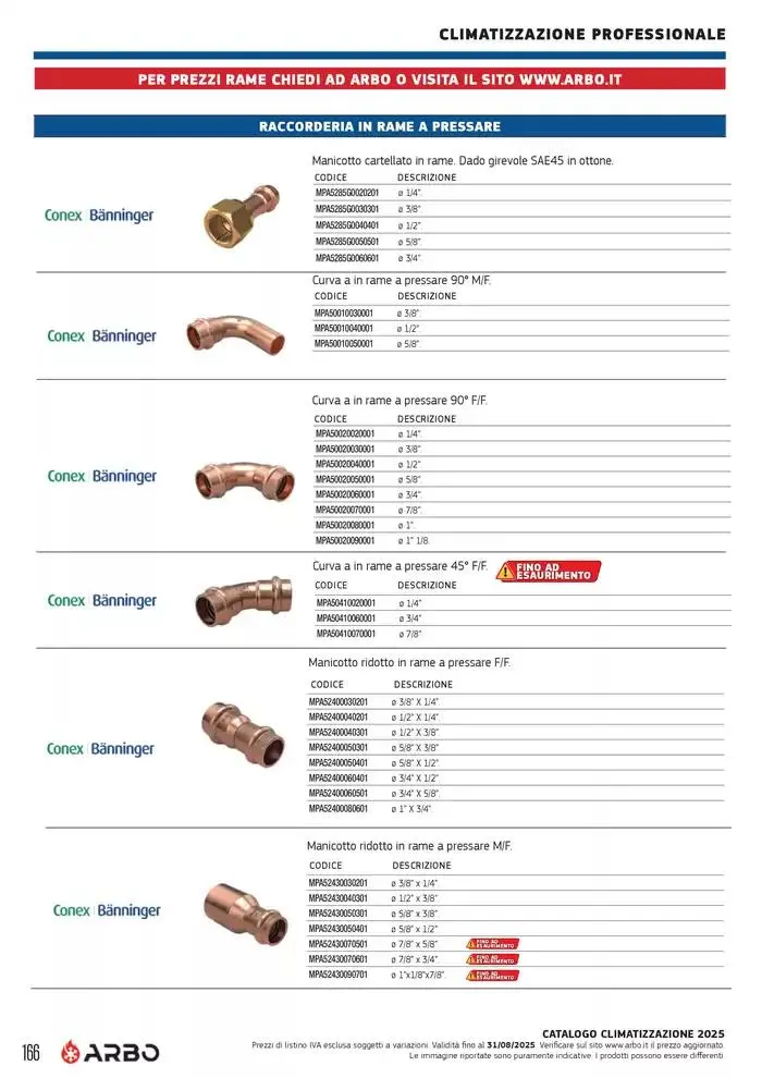 Catalogo Climatizzazione 2025 da 1 gennaio a 31 dicembre di 2025 - Pagina del volantino 156