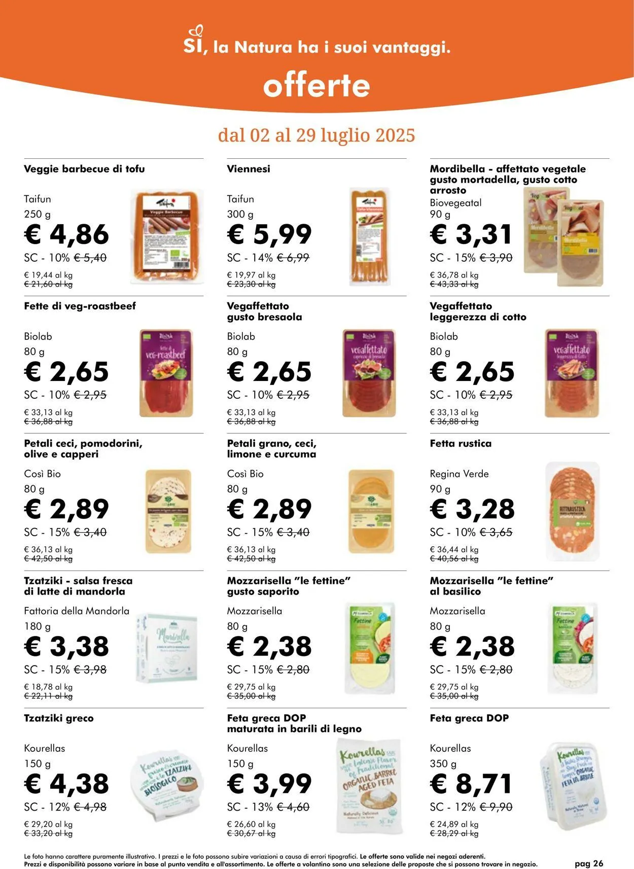 Natura Sì Volantino attuale da 31 luglio a 14 agosto di 2025 - Pagina del volantino 26