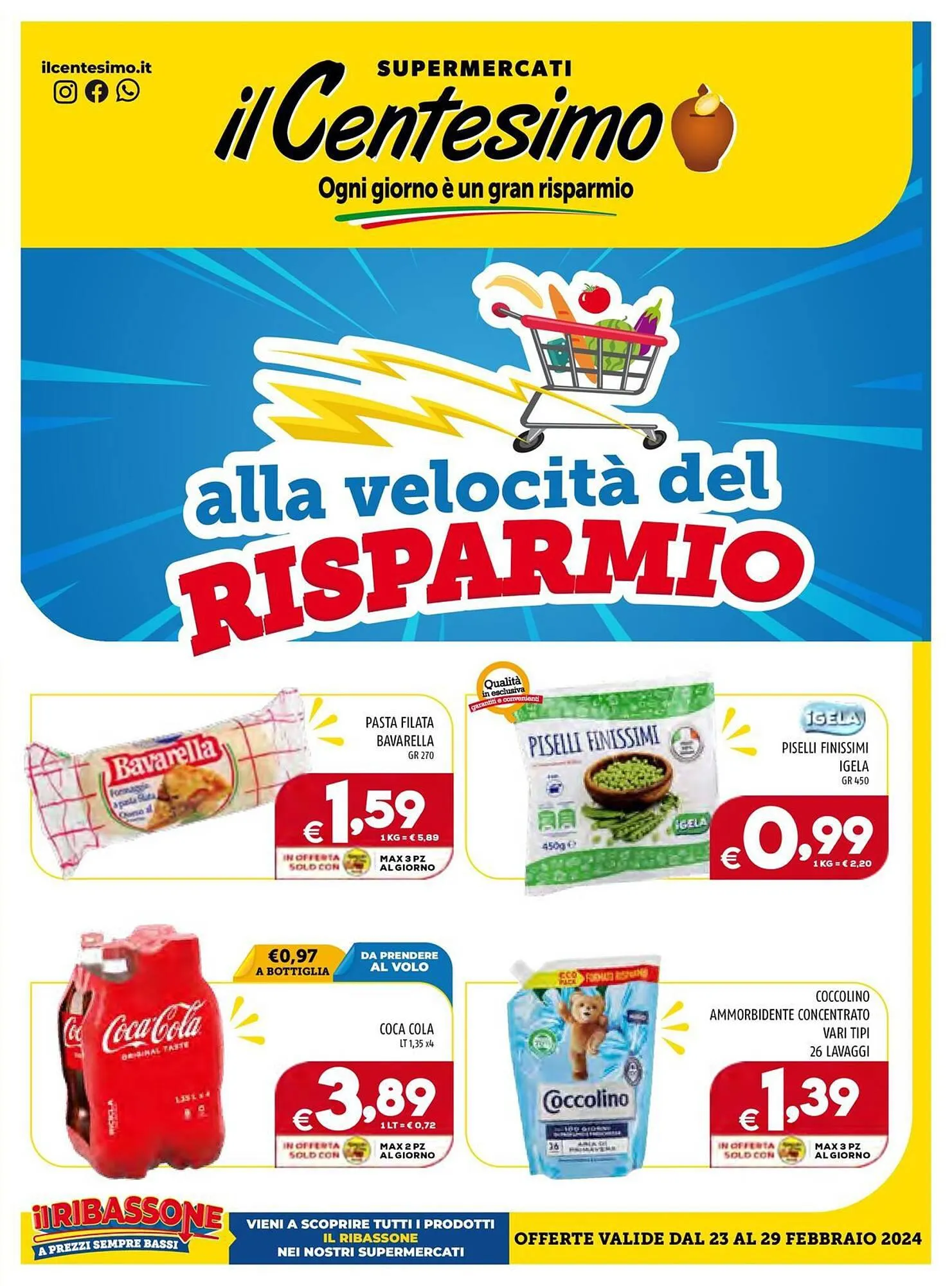 Volantino Il Centesimo da 23 febbraio a 29 febbraio di 2024 - Pagina del volantino 1