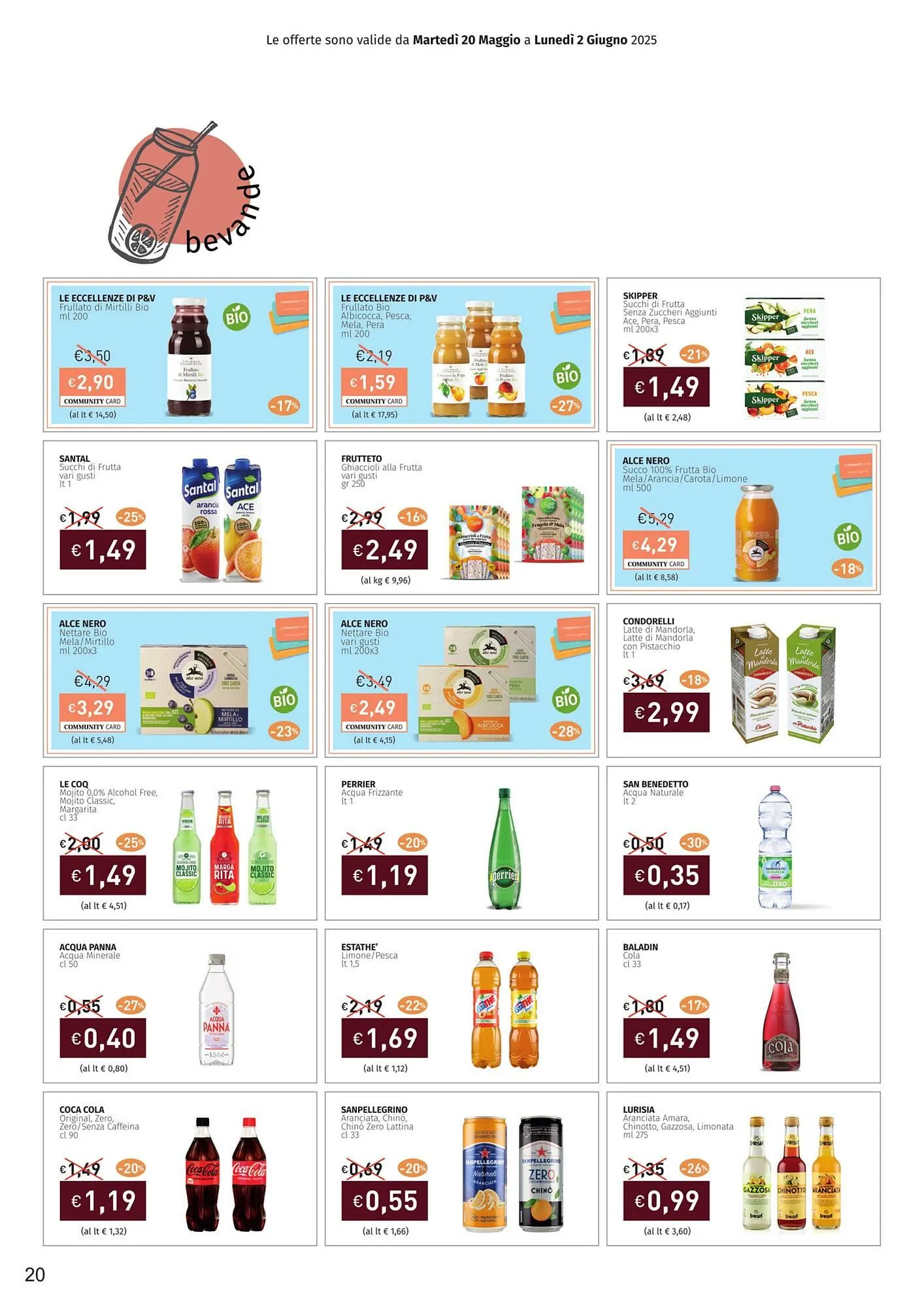 Volantino Prezzemolo e Vitale da 20 maggio a 2 giugno di 2025 - Pagina del volantino 20