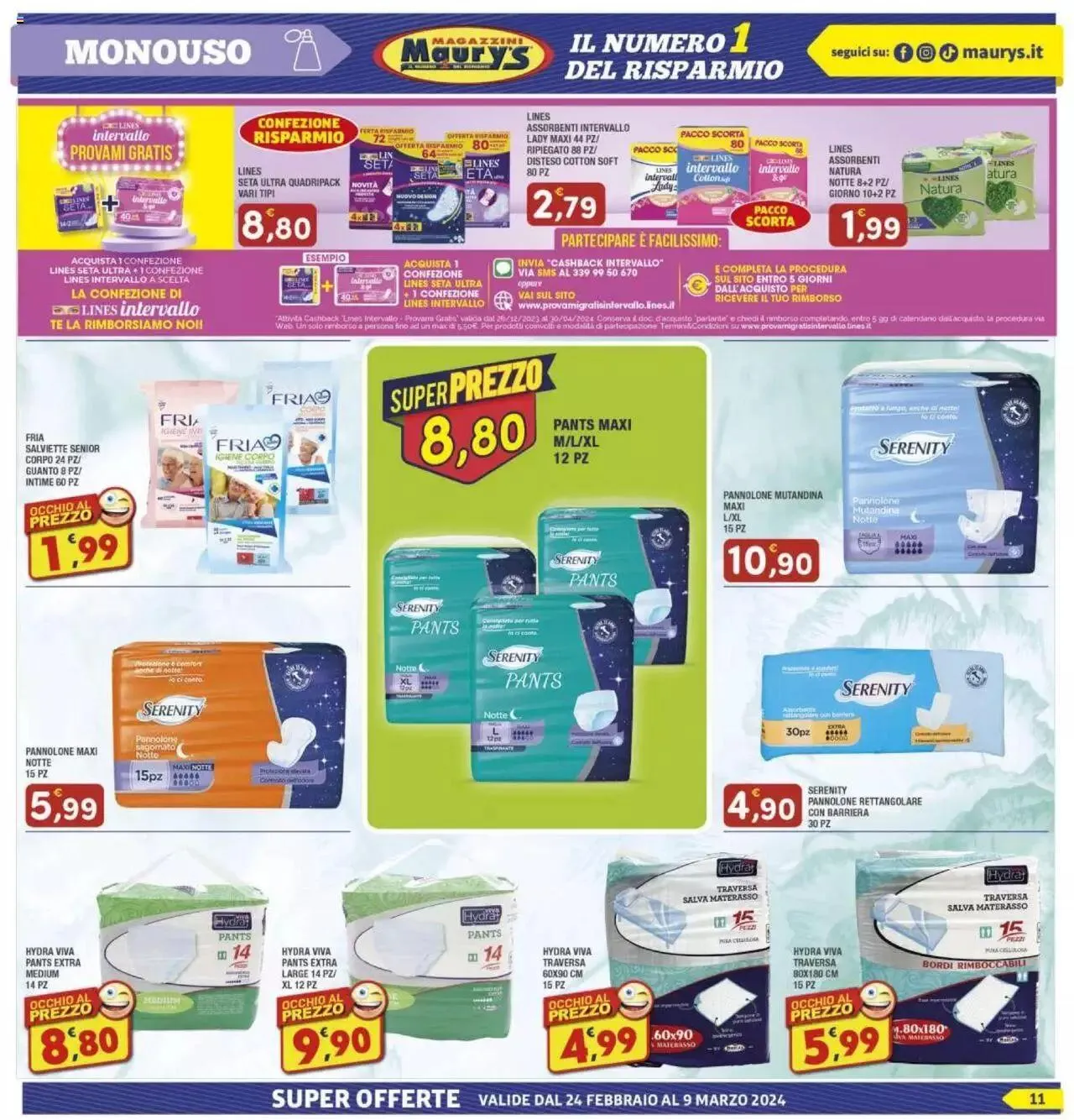 Volantino Maury's da 24 febbraio a 9 marzo di 2024 - Pagina del volantino 11