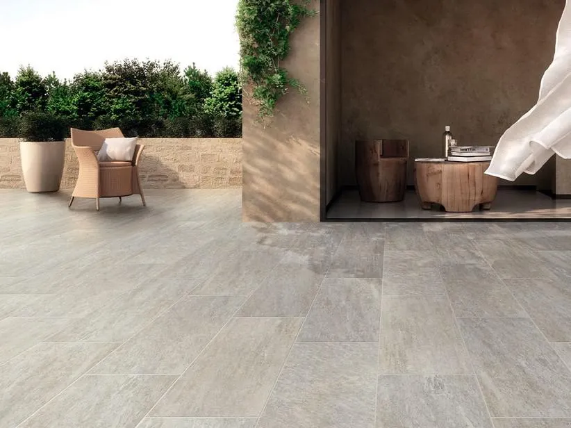 Piastrella Cheyenne Grey 30,8X61,5 Gres Esterni Effetto Pietra Grigio