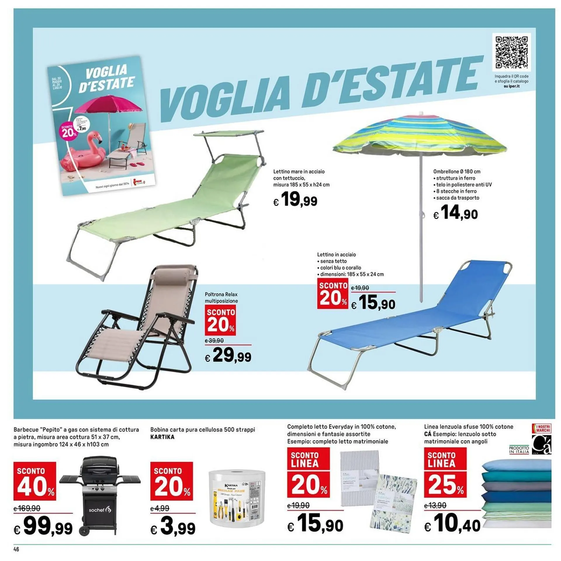 Volantino Iper La Grande da 3 luglio a 12 luglio di 2025 - Pagina del volantino 46