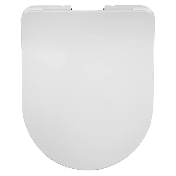 Sedile wc serie glomp termoindurente bianco cerniere plastica soft close