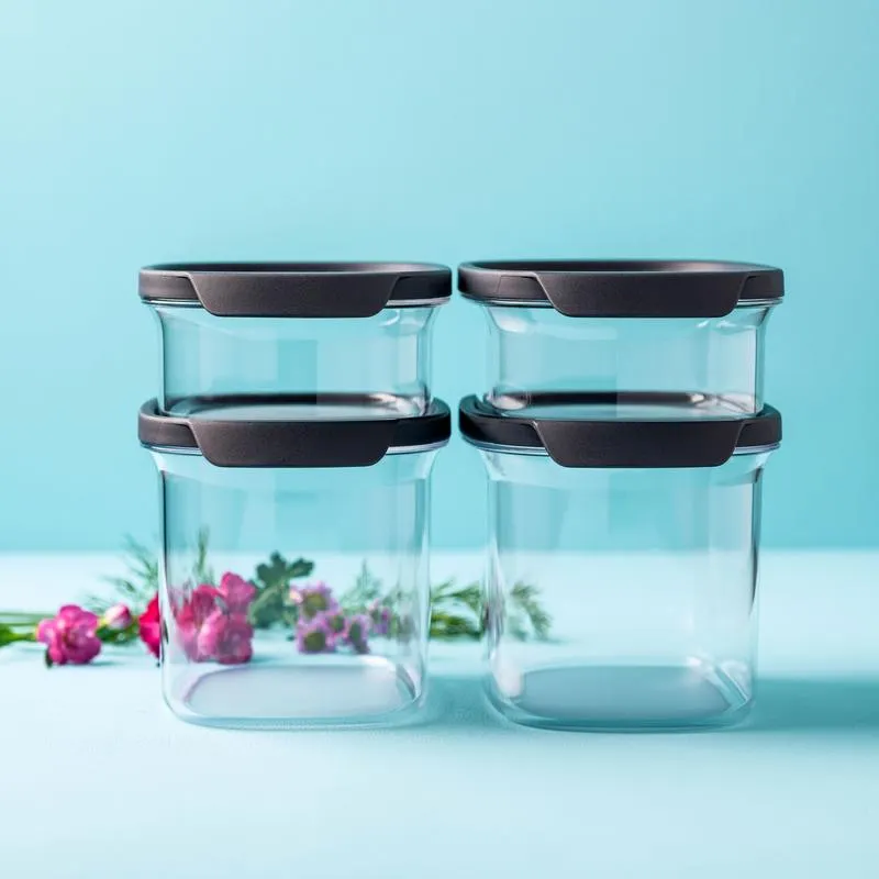 Set Contenitori Ultra Clear Ovali (4 pz)