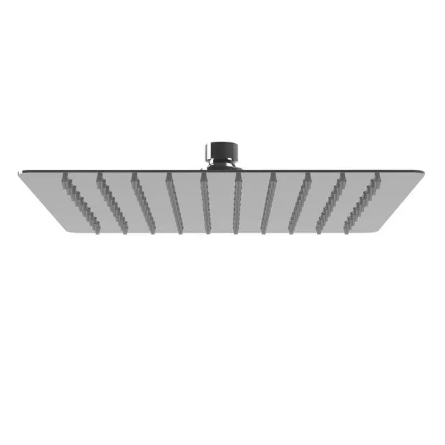 Soffione doccia SENSEA Studio 25 in inox cromo L 25 x H 25 x P 4.5 cm anticalcare 1 getto