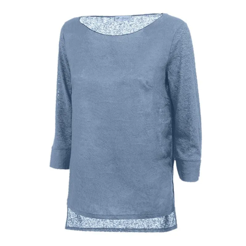 Maglia donna 3/4 lino