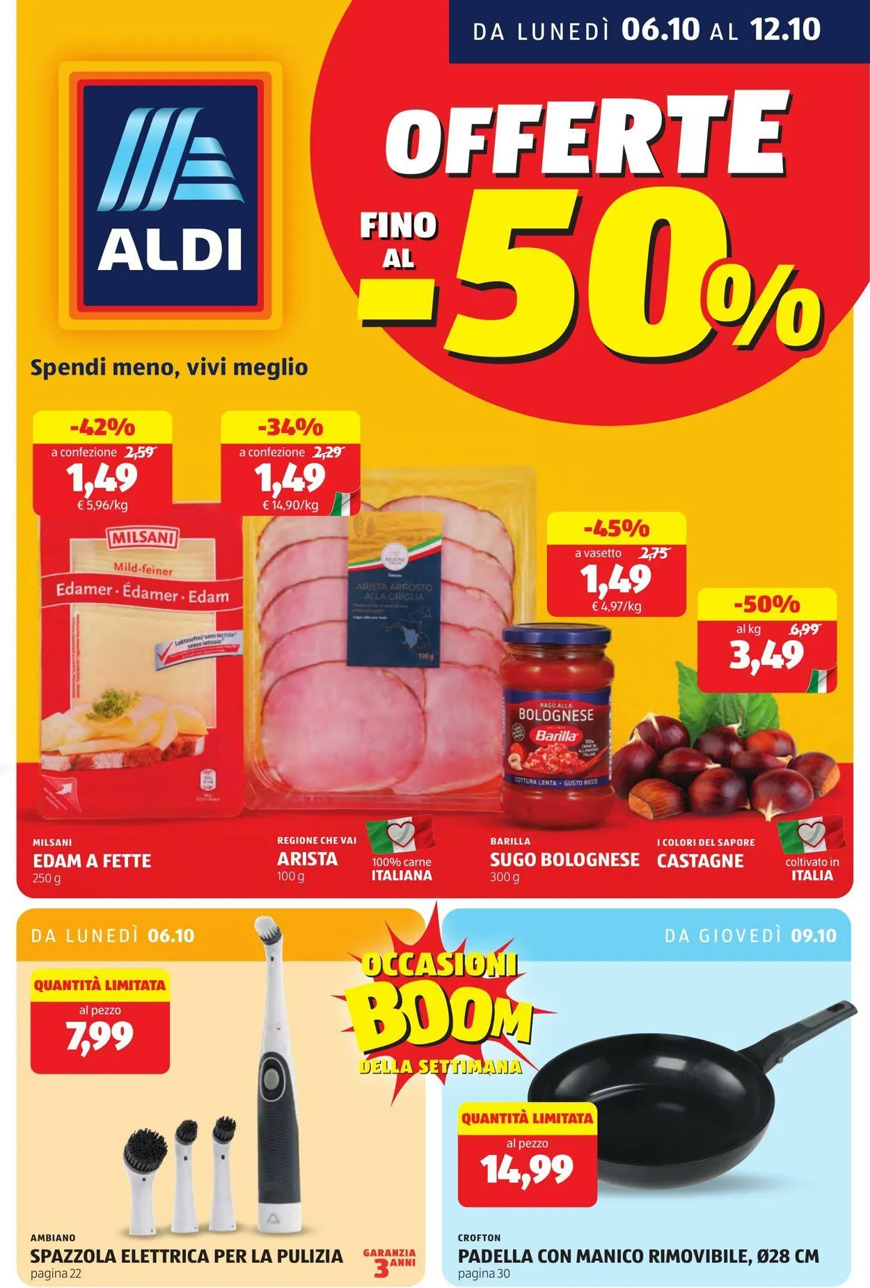 Aldi Volantino attuale da 6 ottobre a 12 ottobre di 2025 - Pagina del volantino 1