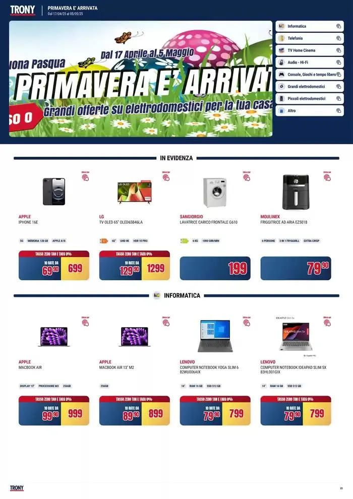 Primavera e arrivata da 17 aprile a 5 maggio di 2025 - Pagina del volantino 1