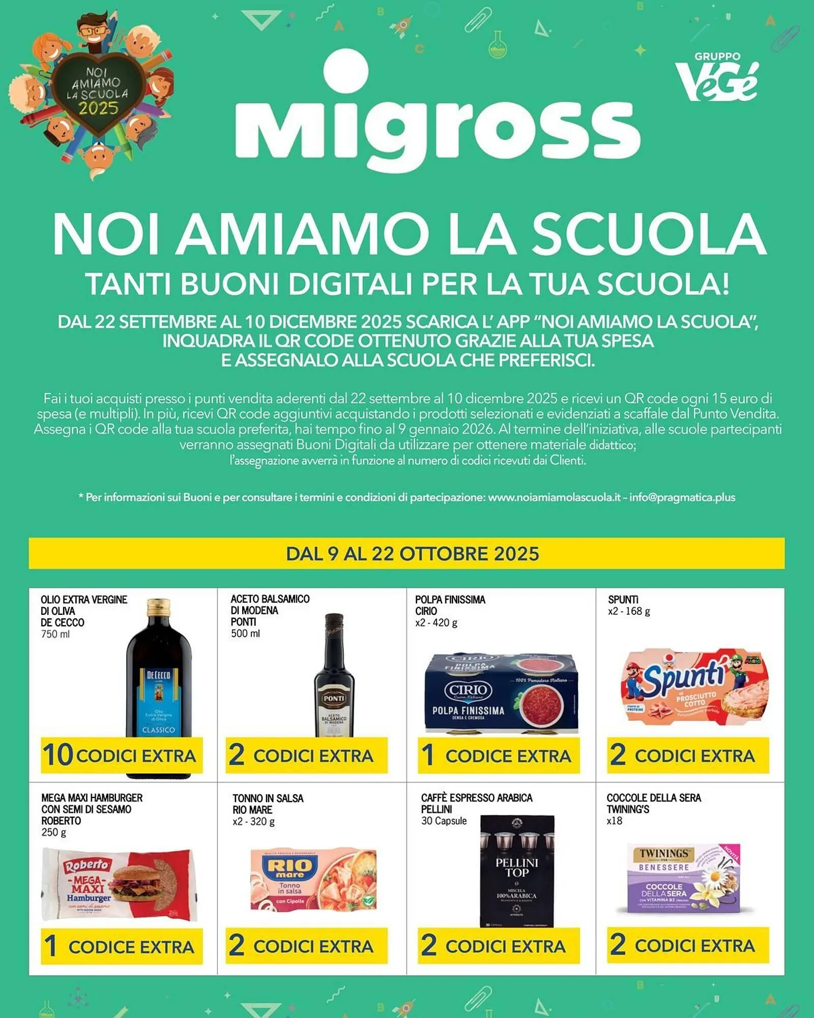 Volantino Migross Supermercati e Market da 9 ottobre a 22 ottobre di 2025 - Pagina del volantino 1
