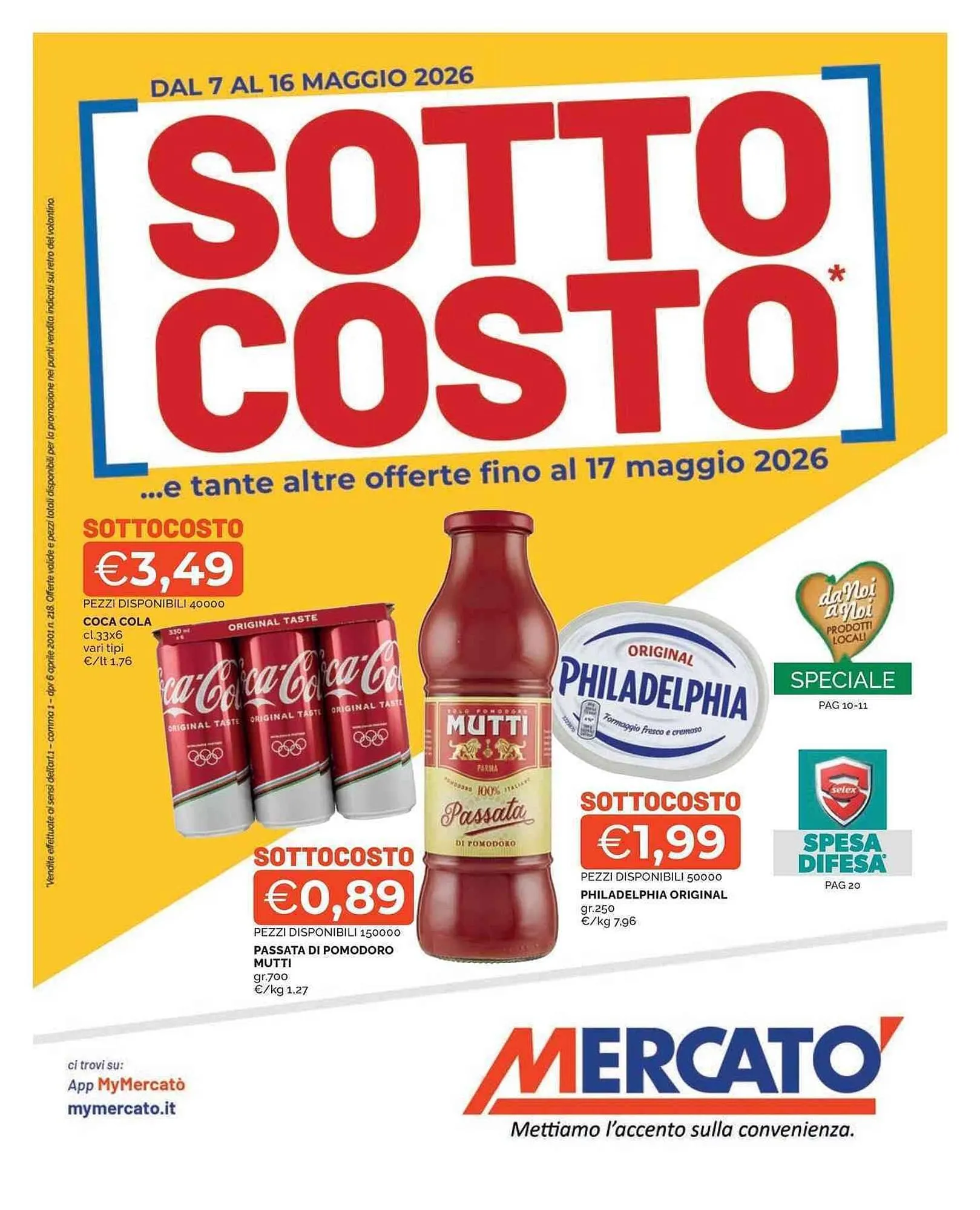 Volantino Mercatò da 7 maggio a 16 maggio di 2026 - Pagina del volantino 1