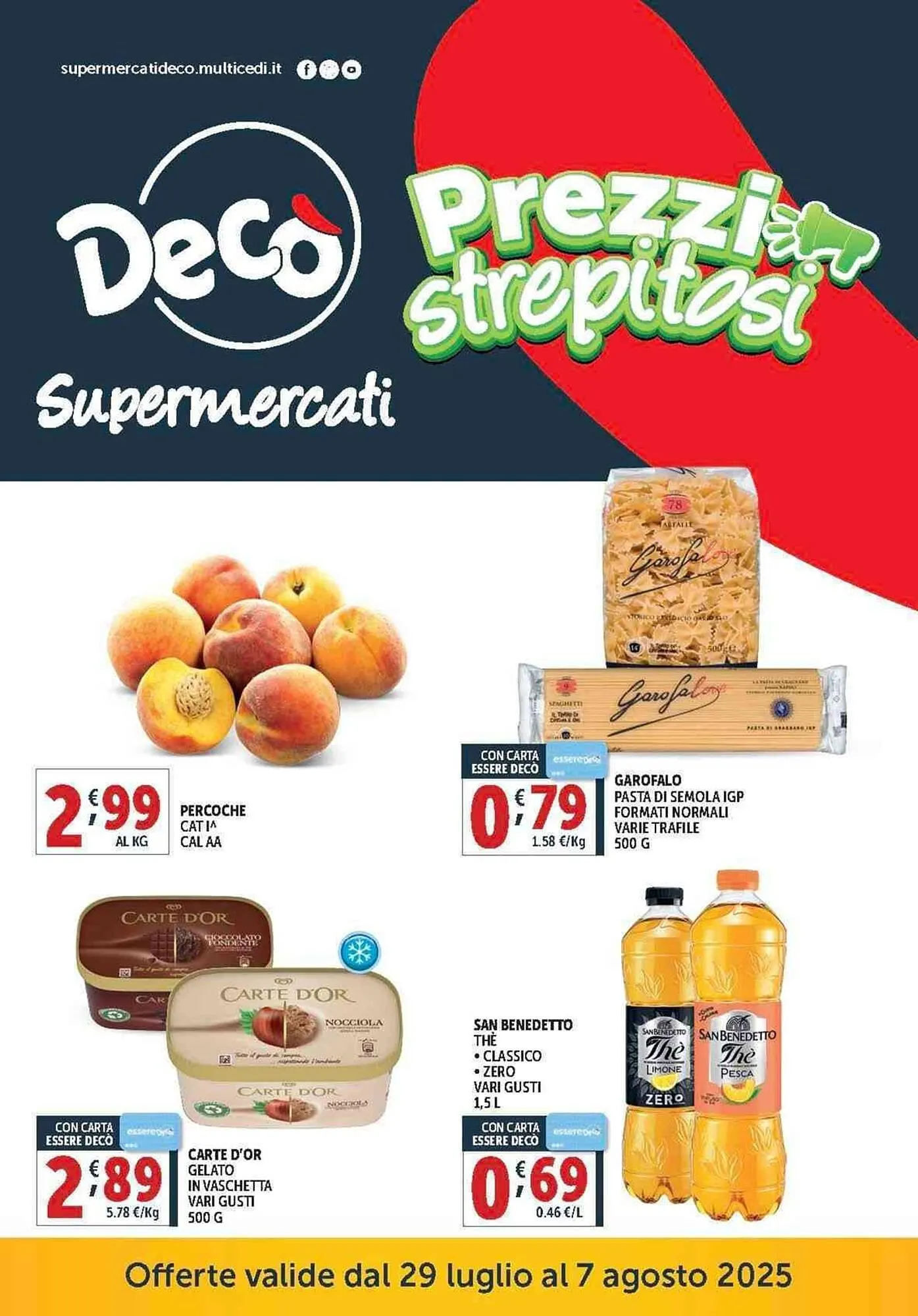 Volantino Deco Supermercati da 29 luglio a 7 agosto di 2025 - Pagina del volantino 1