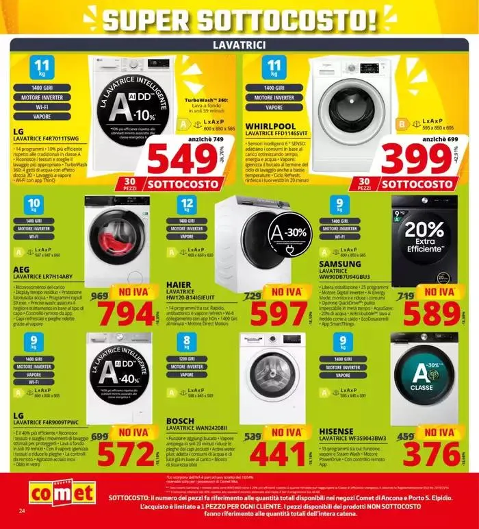 Sottocosto da Comet! da 8 maggio a 21 maggio di 2025 - Pagina del volantino 24