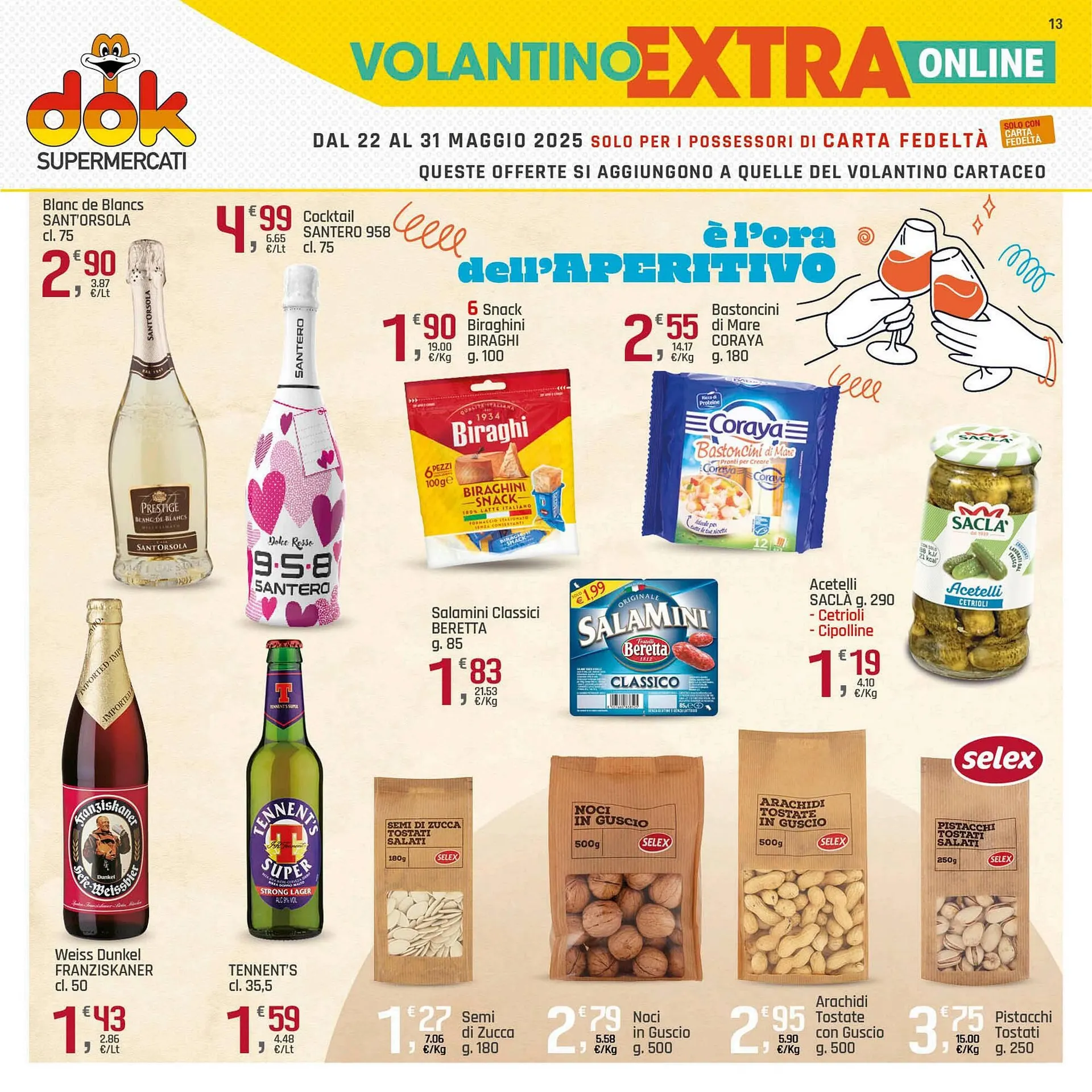 Volantino Supermercati Dok da 22 maggio a 31 maggio di 2025 - Pagina del volantino 13