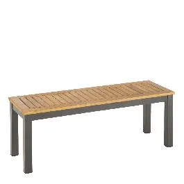 PANCA DA BALCONE NATERIAL ORIS 118x38XH43 ALLUMINIO EUCALIPTO