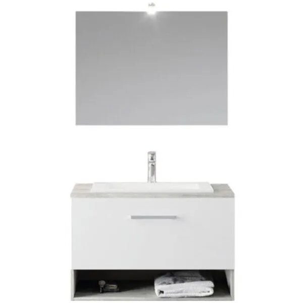 Mobile sospeso 80 cm cassettone e vano