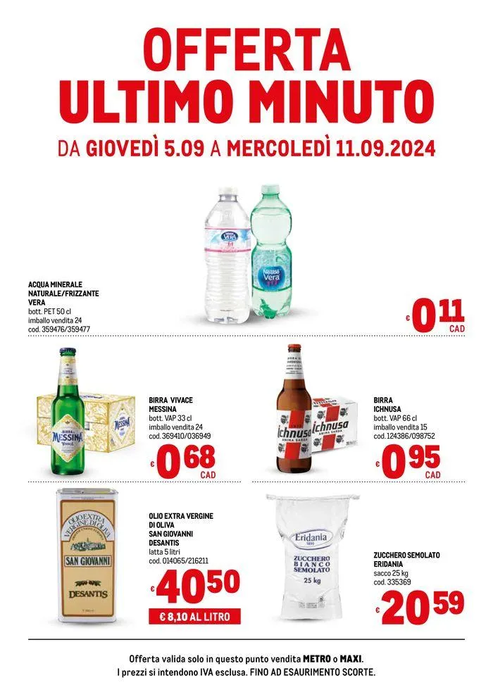 Offerta ultimo minuto da 5 settembre a 11 settembre di 2024 - Pagina del volantino 1