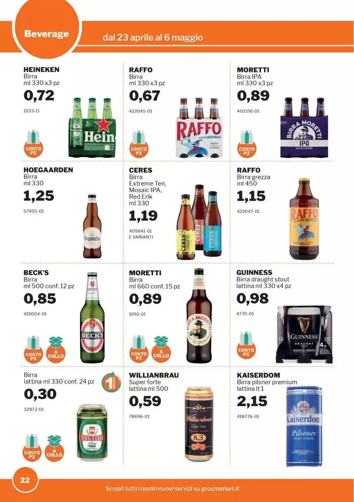 Volantino Food&Beverage da 23 aprile a 6 maggio di 2025 - Pagina del volantino 22