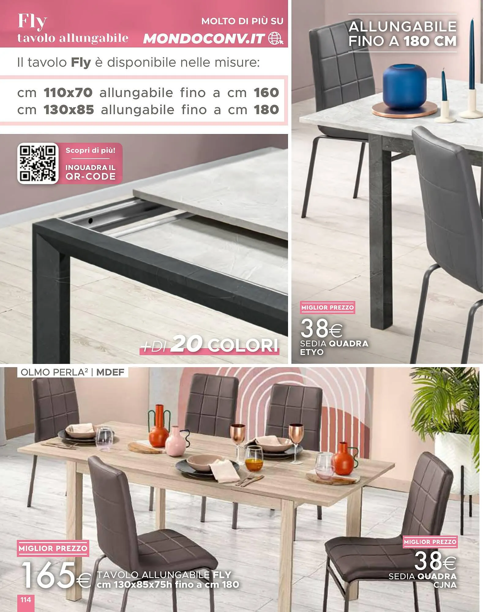 Volantino Mondo Convenienza da 1 aprile a 1 settembre di 2024 - Pagina del volantino 114