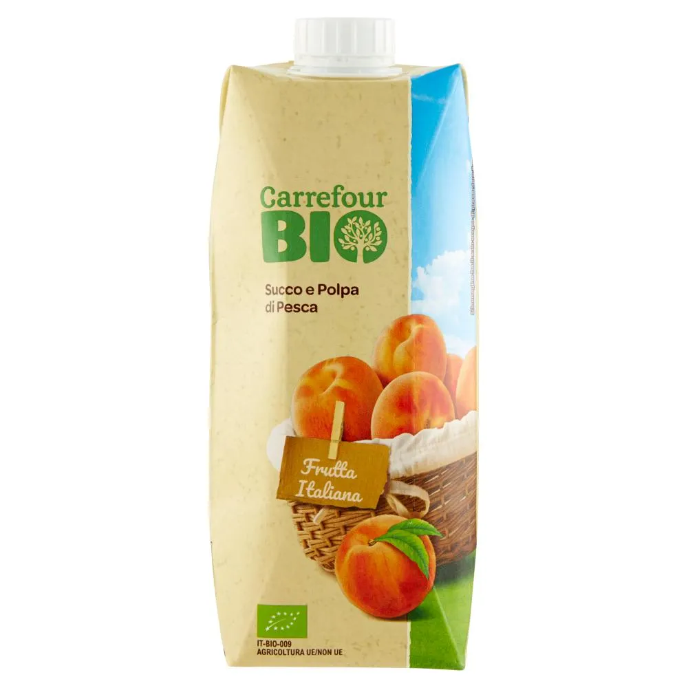 Carrefour Bio Succo e Polpa di Pesca 750 ml