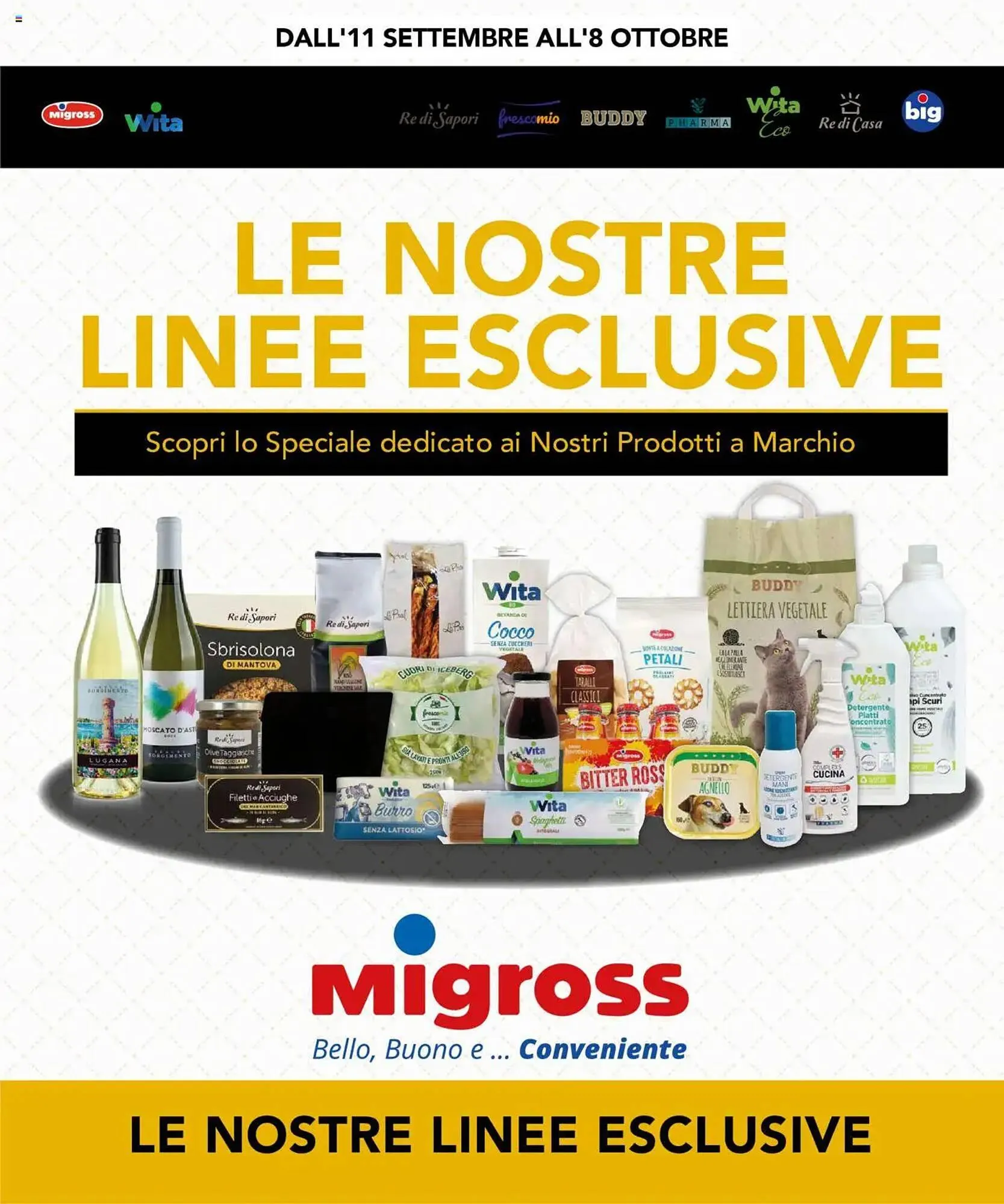 Volantino Migross Supermercati e Market da 11 settembre a 8 ottobre di 2025 - Pagina del volantino 1